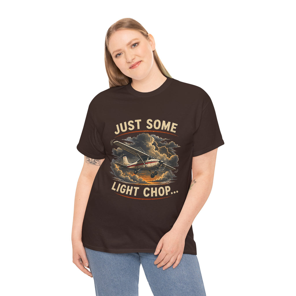 “Just Some Light Chop” - Funny Pilot T-Shirt - Cessna Aviation Tee
