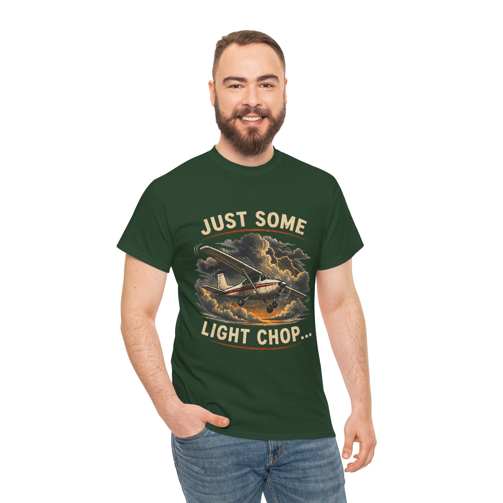 “Just Some Light Chop” - Funny Pilot T-Shirt - Cessna Aviation Tee