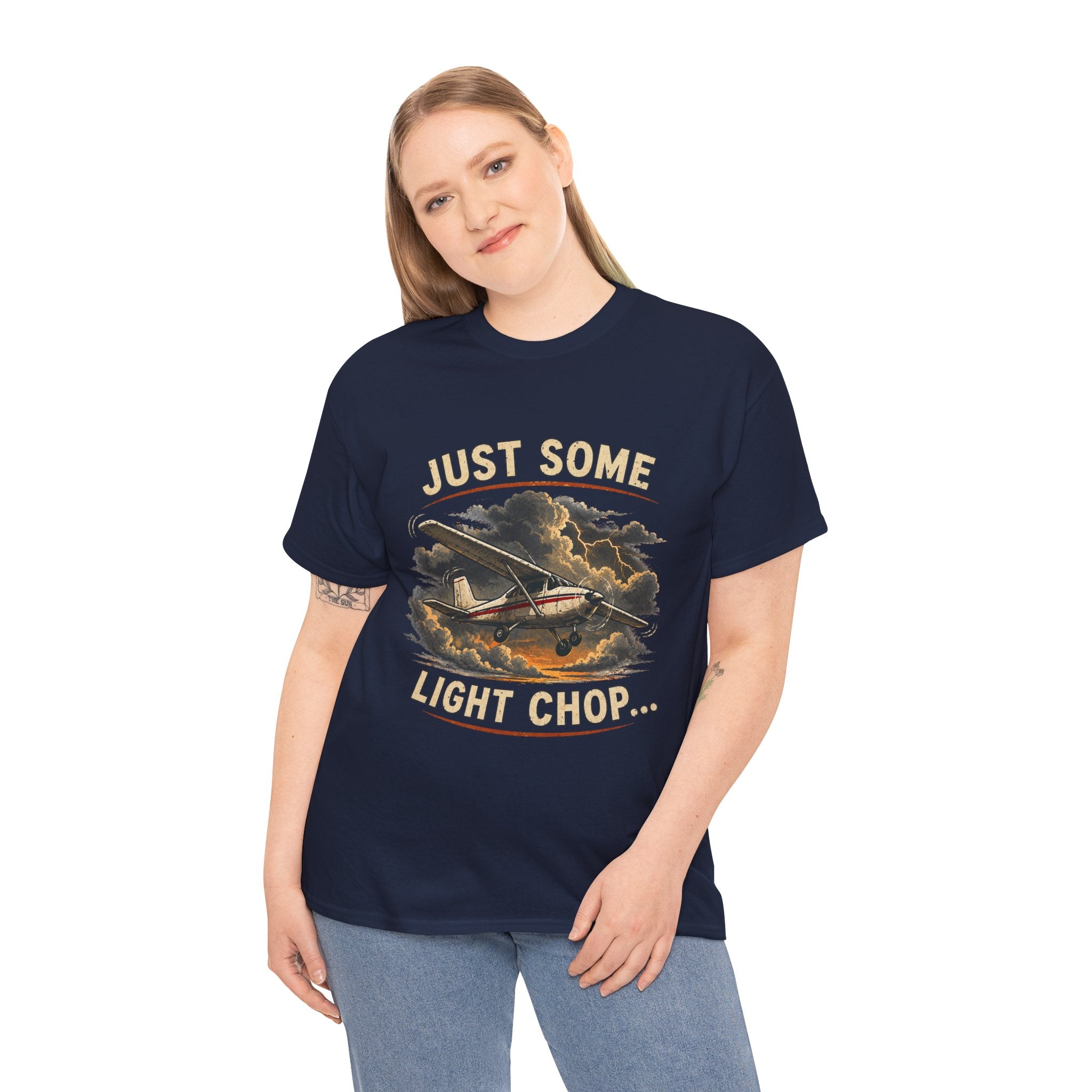 “Just Some Light Chop” - Funny Pilot T-Shirt - Cessna Aviation Tee