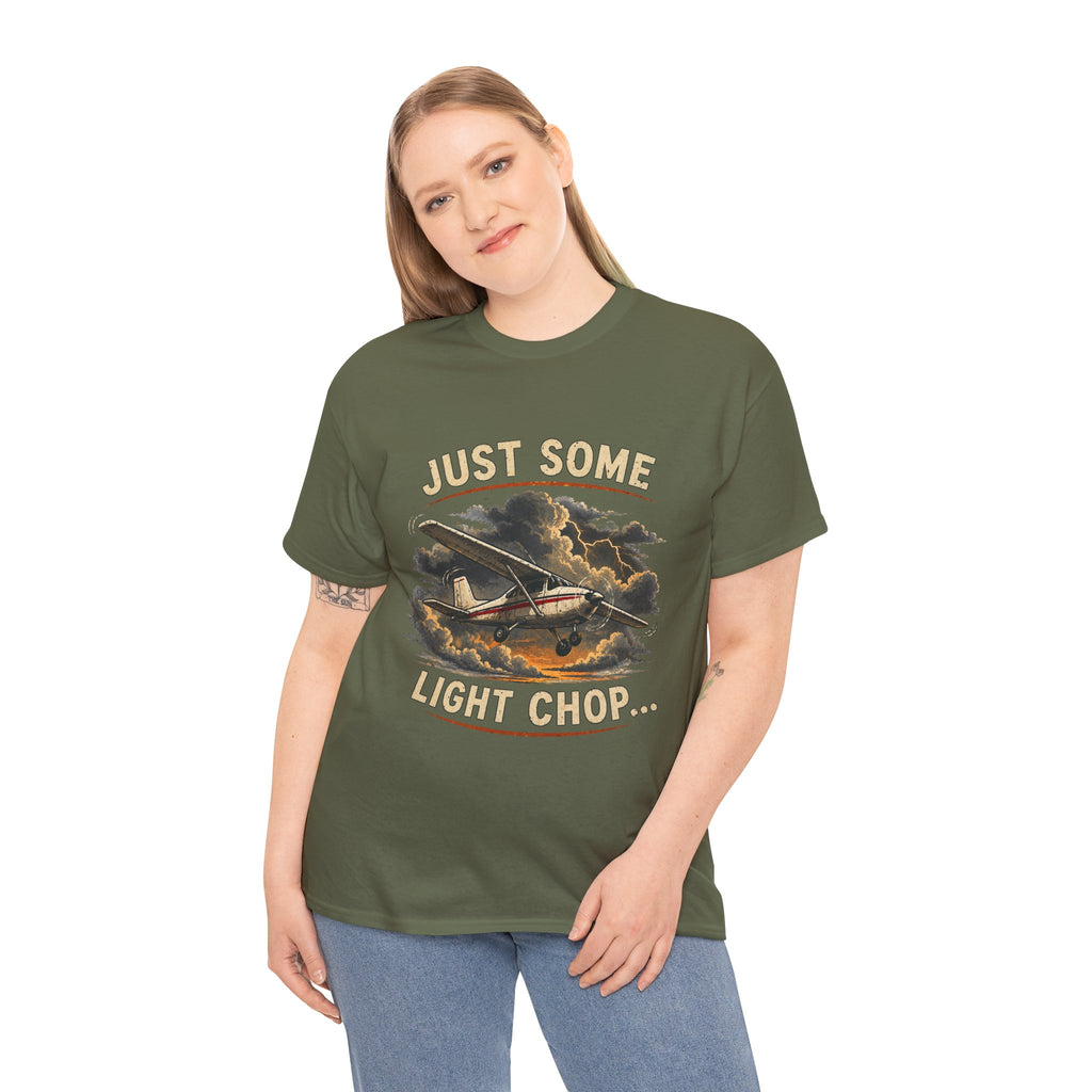 “Just Some Light Chop” - Funny Pilot T-Shirt - Cessna Aviation Tee