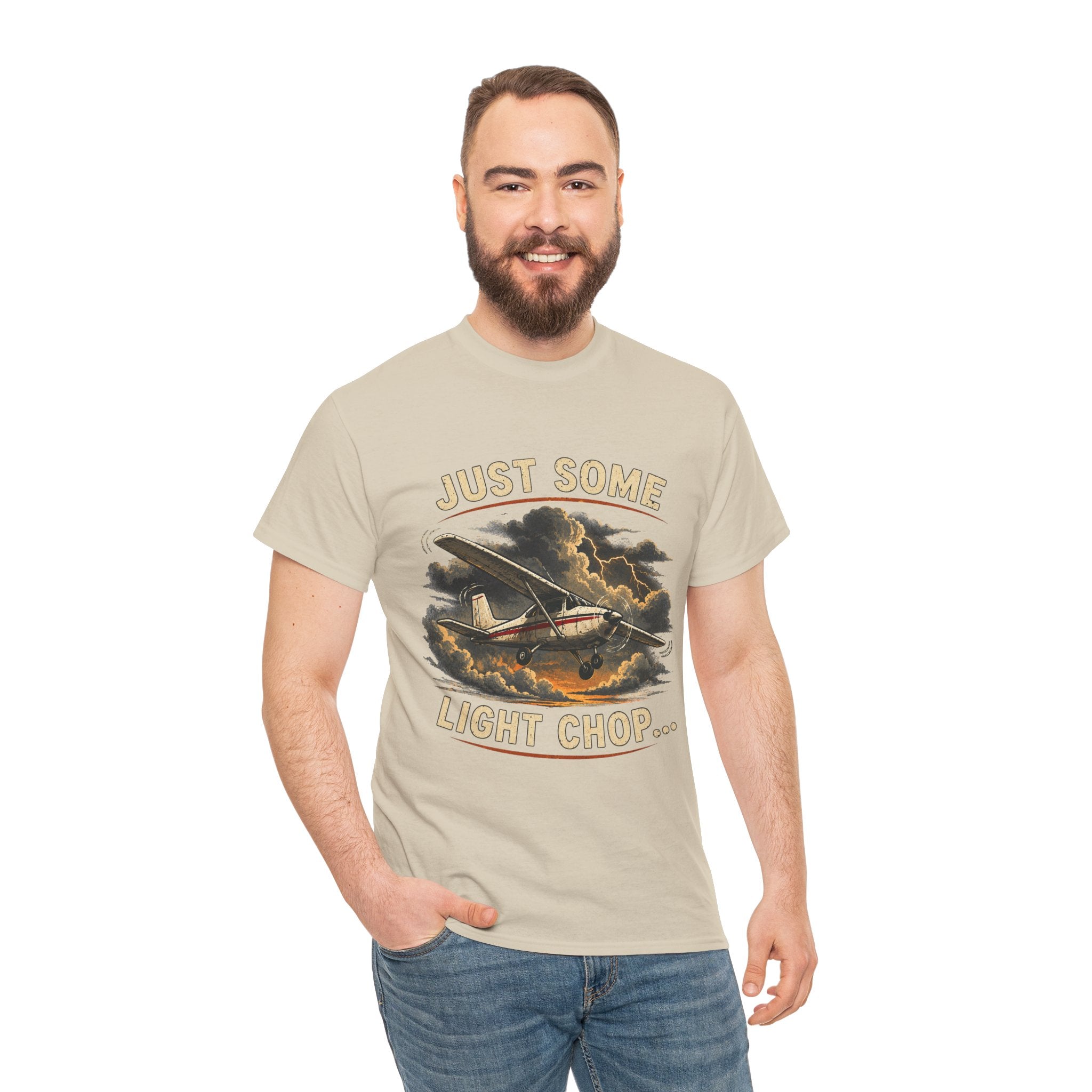 “Just Some Light Chop” - Funny Pilot T-Shirt - Cessna Aviation Tee