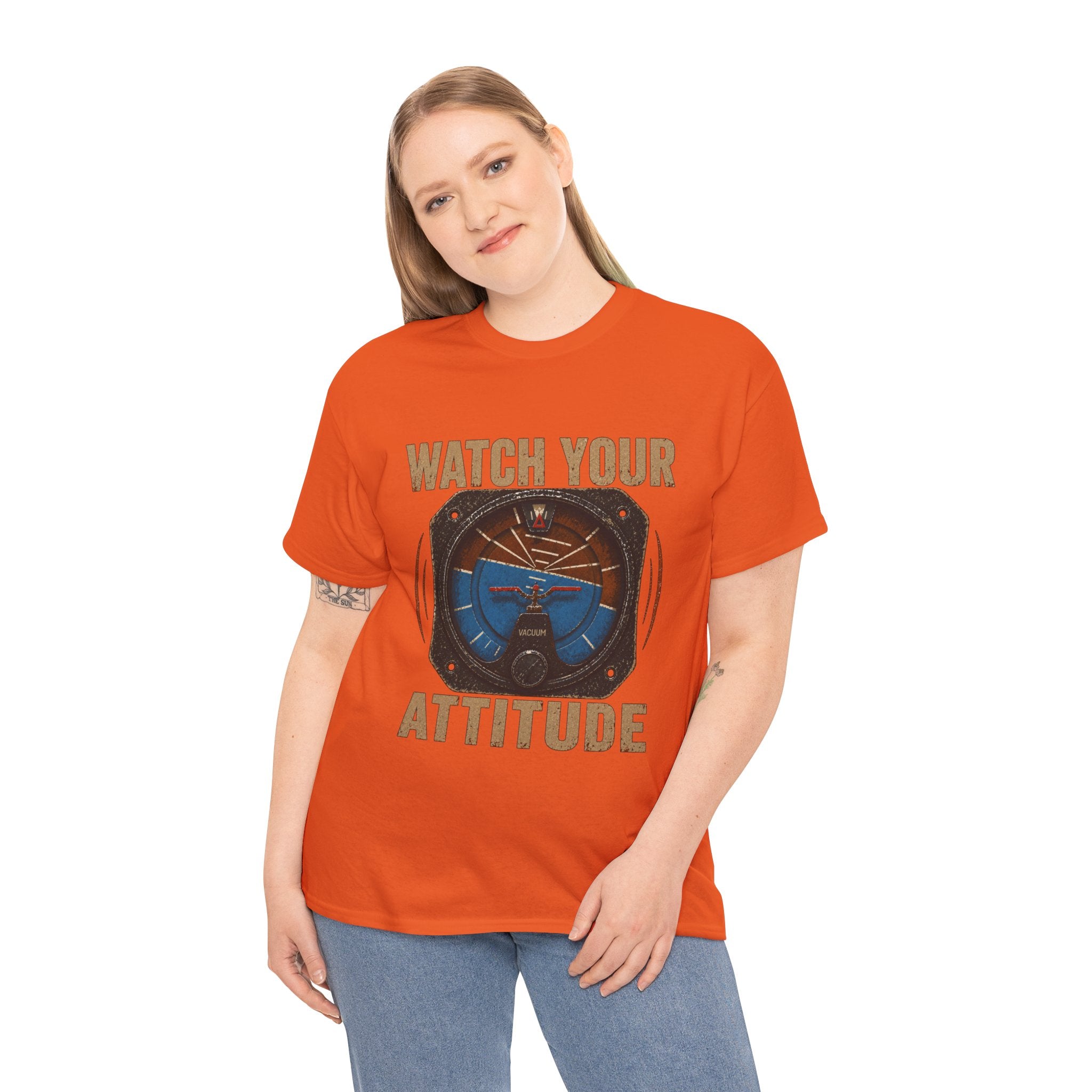 “Watch Your Attitude” - Funny Pilot T-Shirt