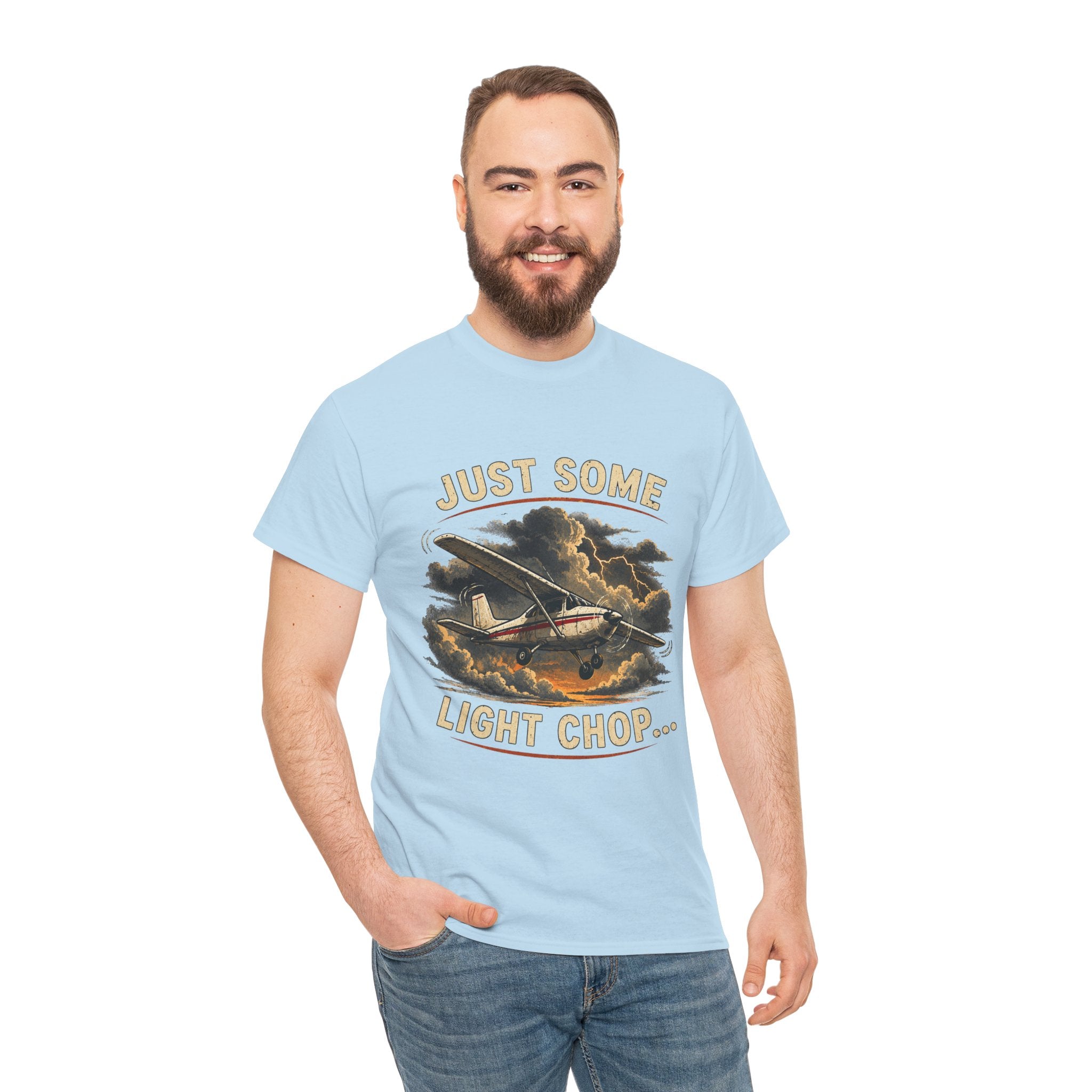 “Just Some Light Chop” - Funny Pilot T-Shirt - Cessna Aviation Tee