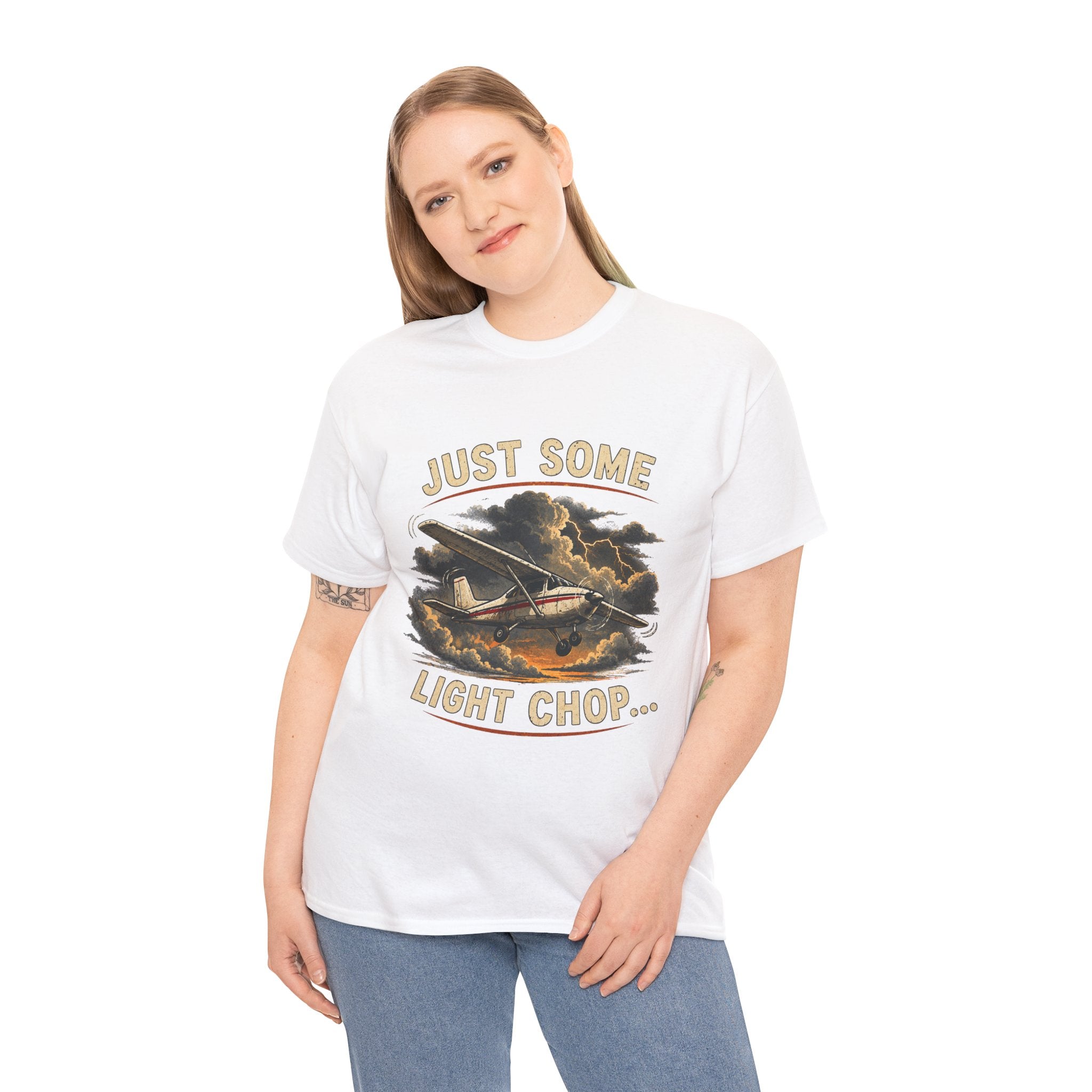 “Just Some Light Chop” - Funny Pilot T-Shirt - Cessna Aviation Tee