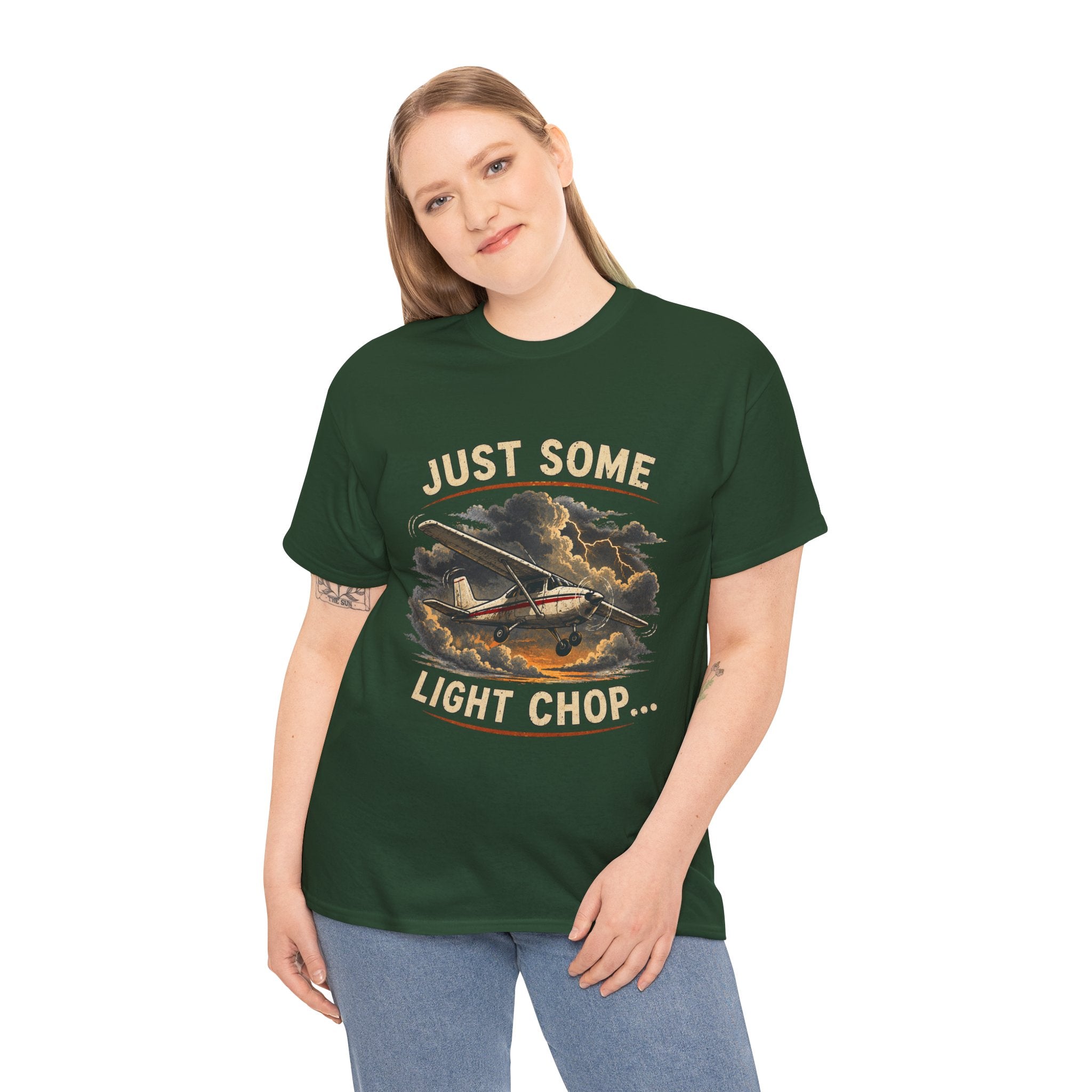 “Just Some Light Chop” - Funny Pilot T-Shirt - Cessna Aviation Tee