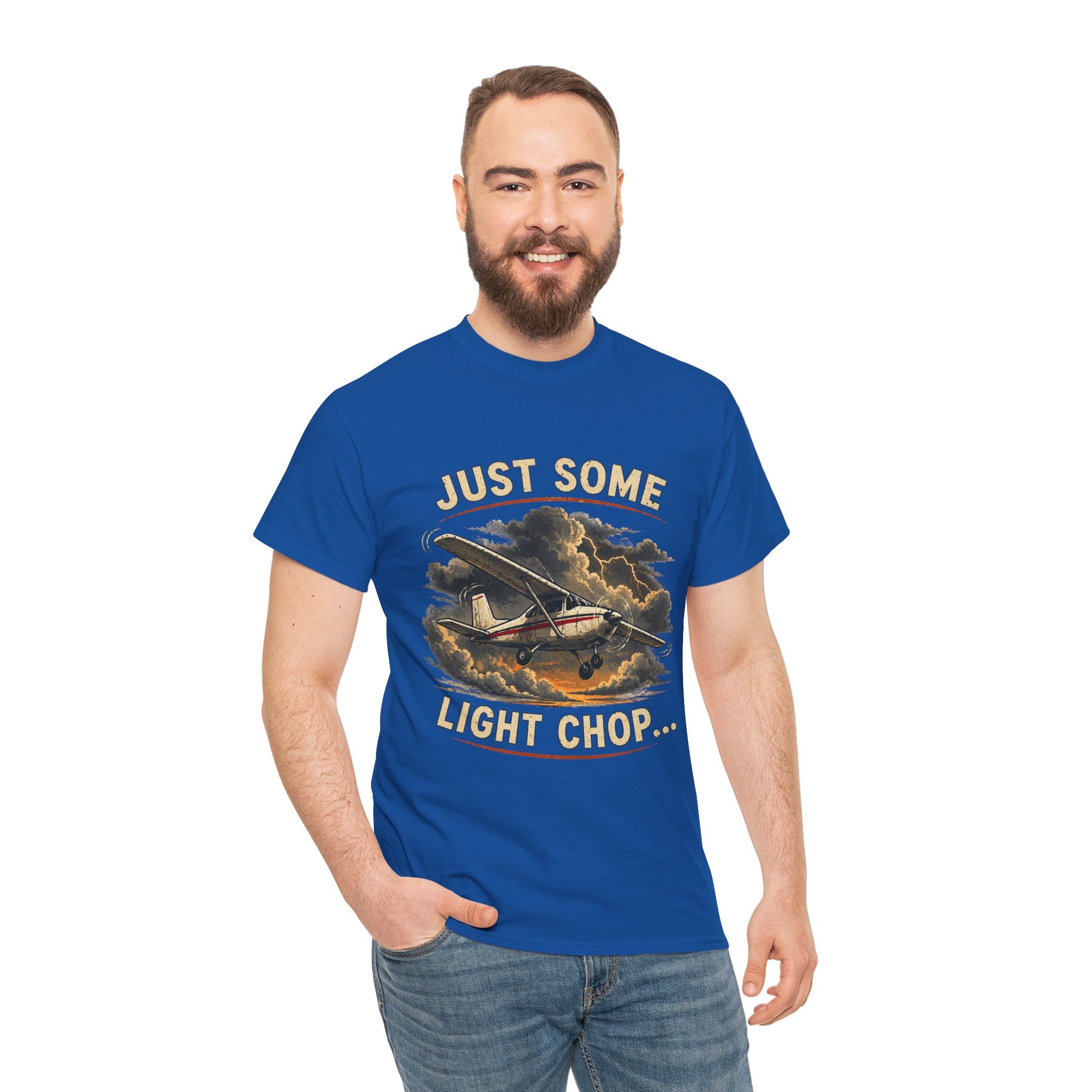“Just Some Light Chop” - Funny Pilot T-Shirt - Cessna Aviation Tee