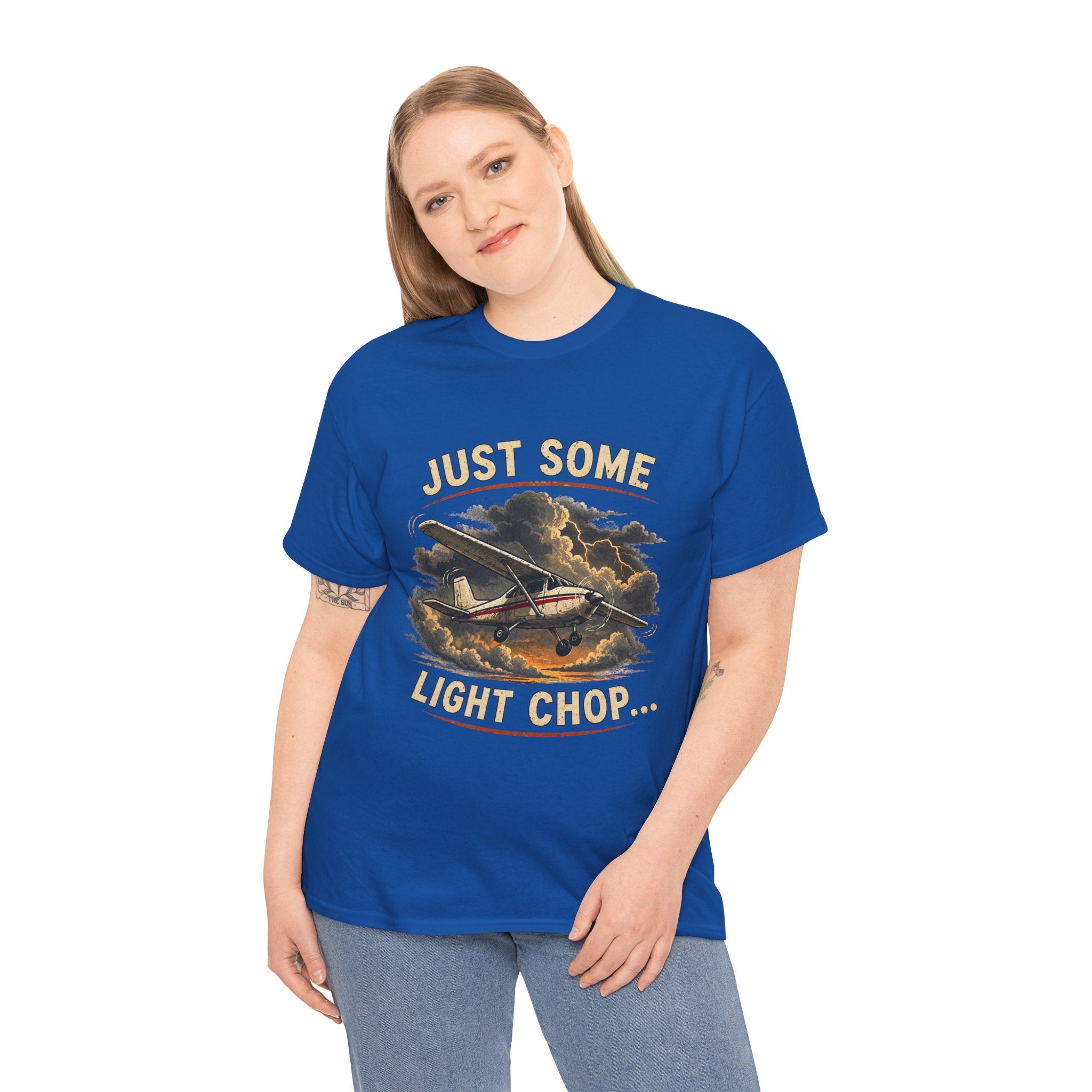 “Just Some Light Chop” - Funny Pilot T-Shirt - Cessna Aviation Tee