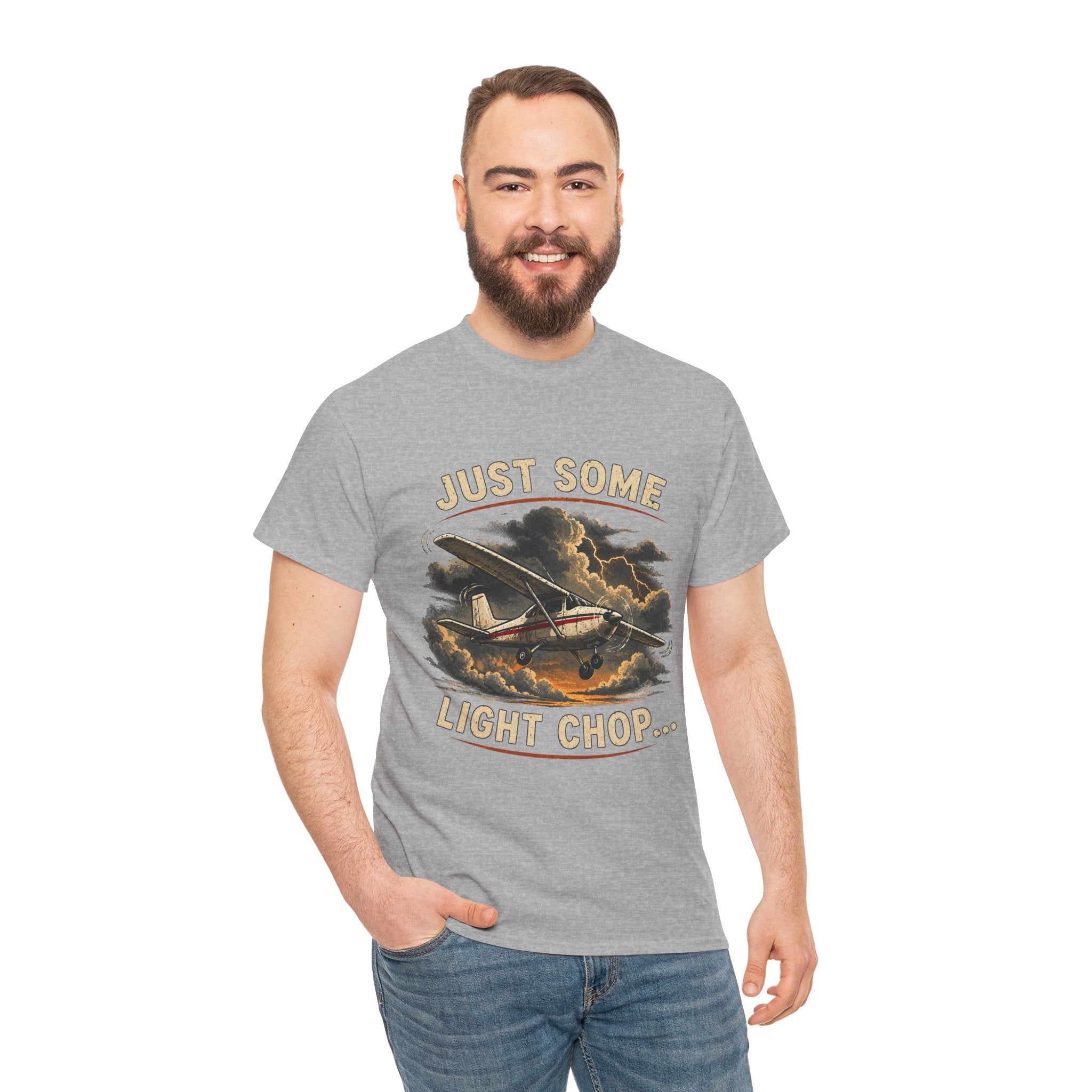 “Just Some Light Chop” - Funny Pilot T-Shirt - Cessna Aviation Tee