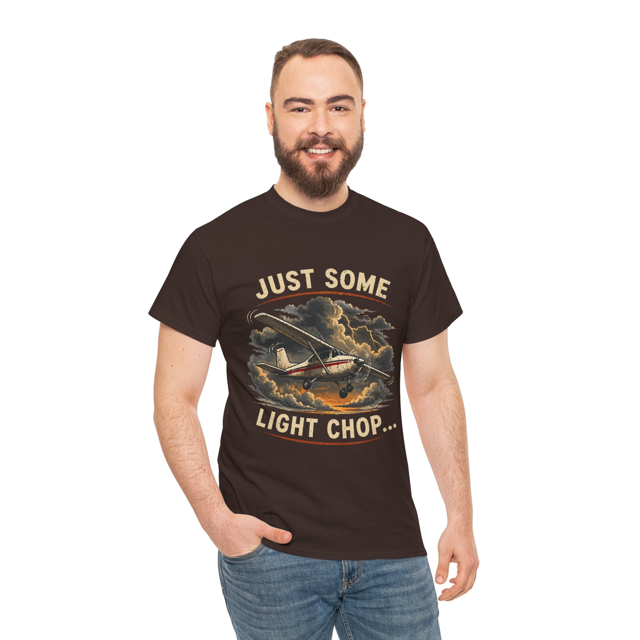 “Just Some Light Chop” - Funny Pilot T-Shirt - Cessna Aviation Tee