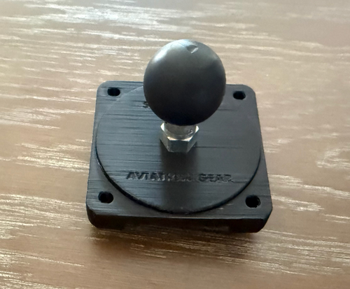 Aircraft Vintage Clock to Ram Ball Mount Adapter - SkyMount ChronoBase