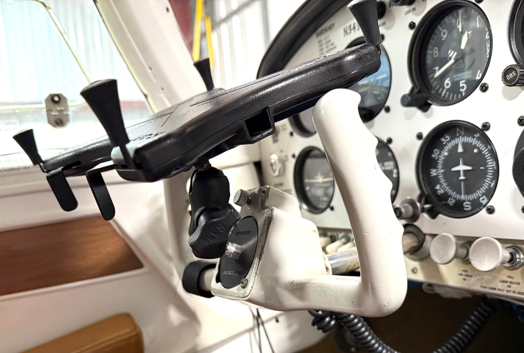Aircraft Vintage Clock to Ram Ball Mount Adapter - SkyMount ChronoBase