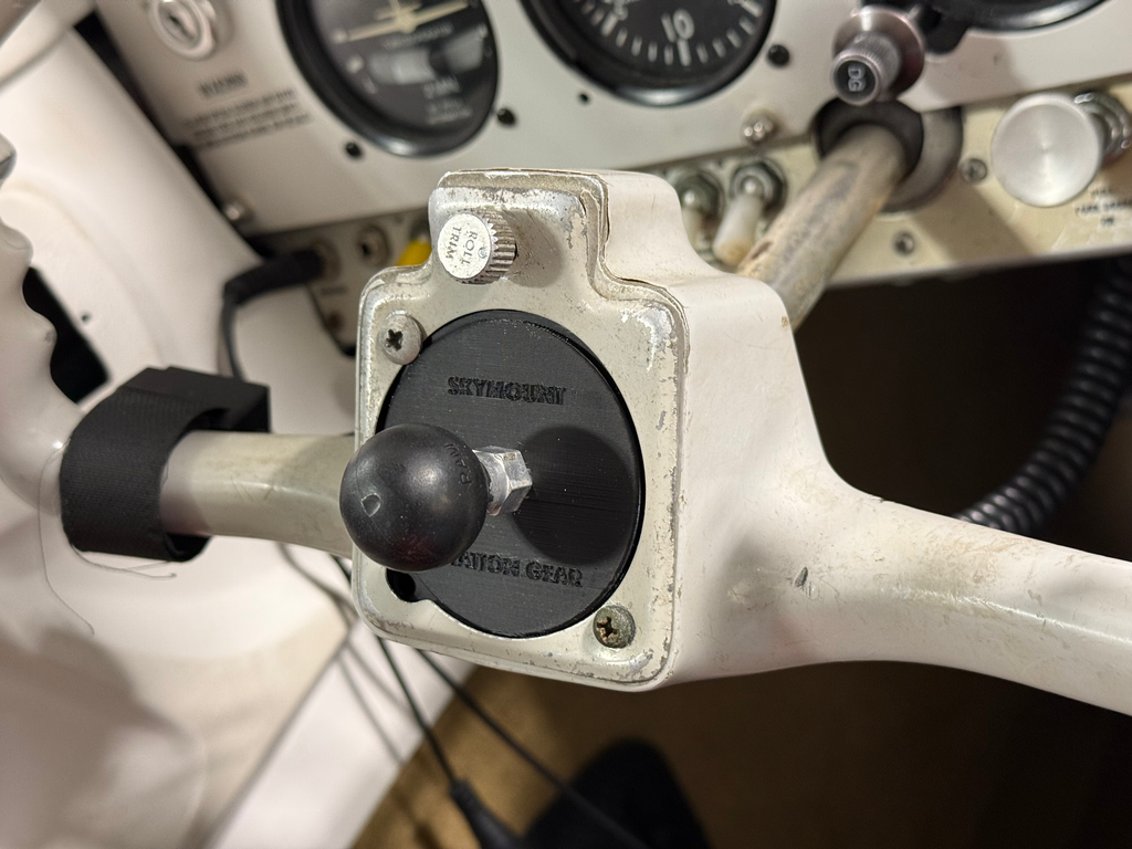 Aircraft Vintage Clock to Ram Ball Mount Adapter - SkyMount ChronoBase