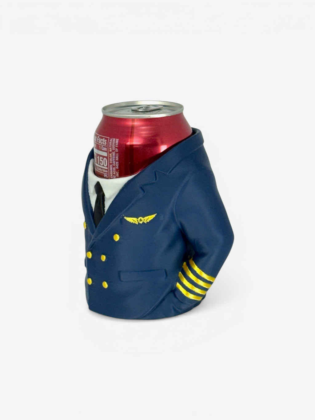 Captain Can Holder (Airline Pilot Captain Version) Soda Can or Desktop Pen Holder - Novelty Gift